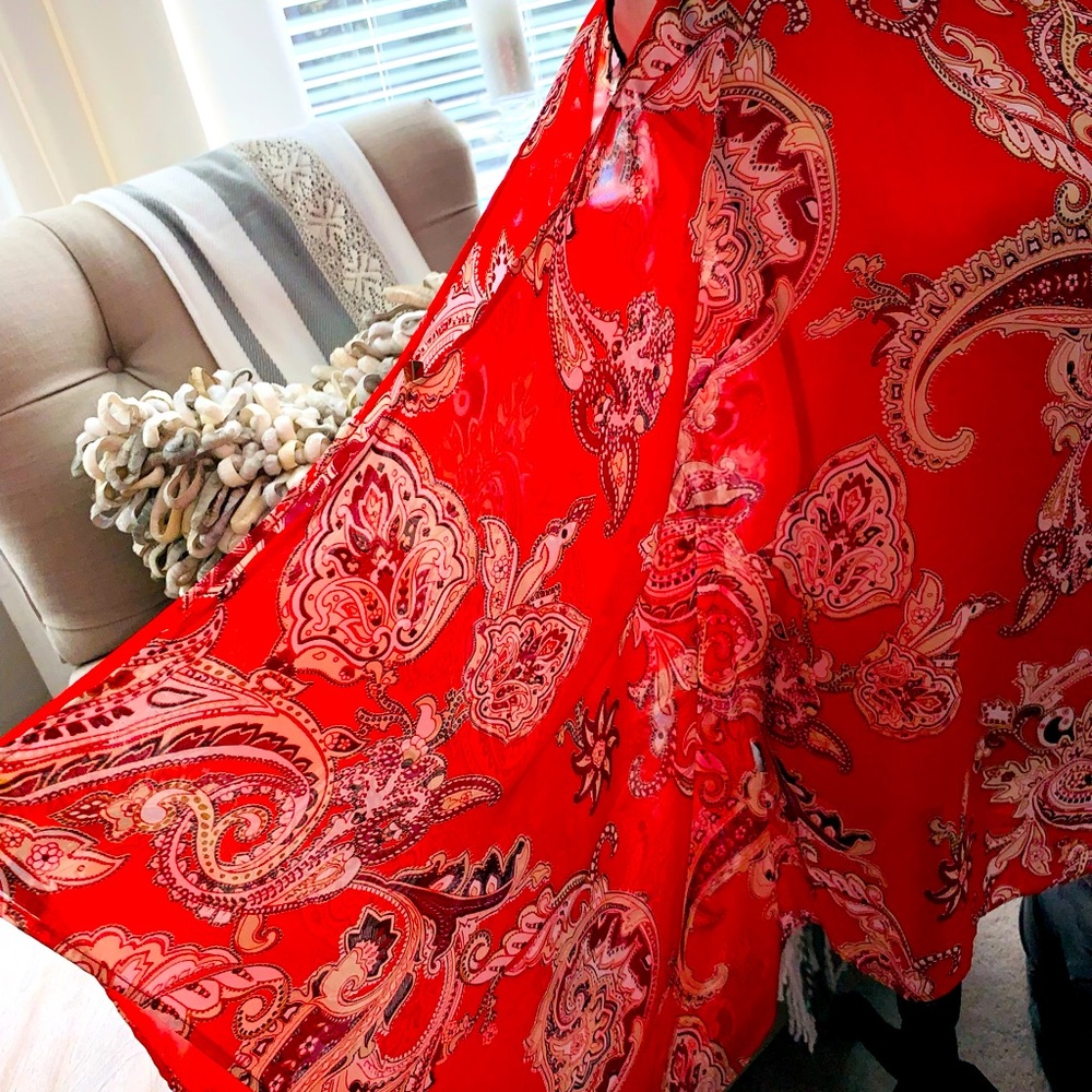 Red Multi Top